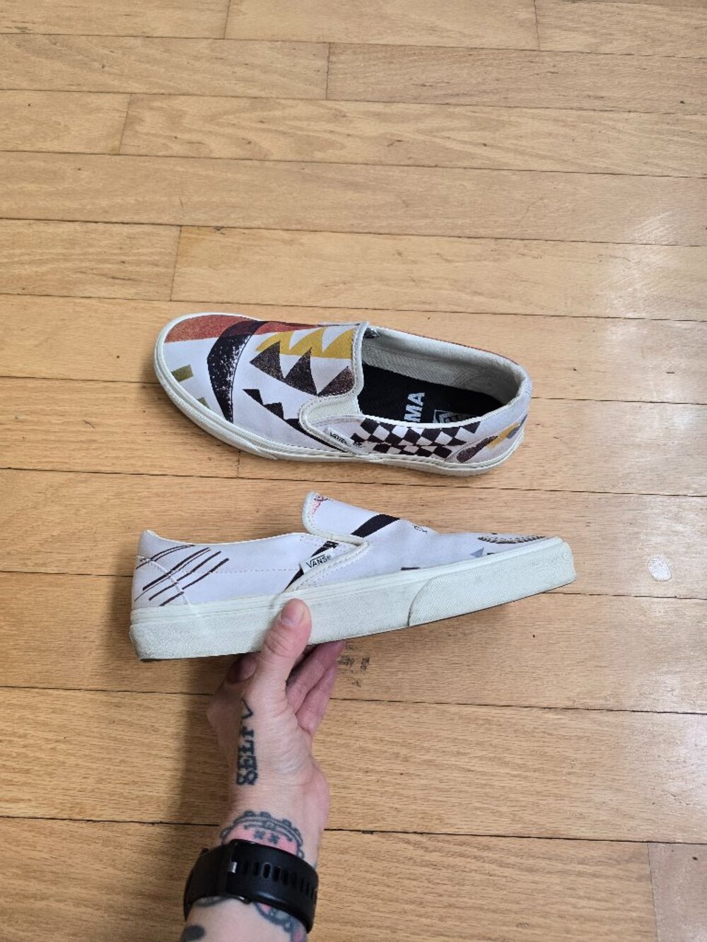 Vans x MoMa | Vasily Kandinsky 'Orange' classic sneakers | MENS 8.5